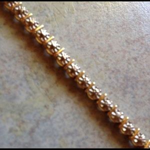 Faux “Diamond” Tennis Bracelet